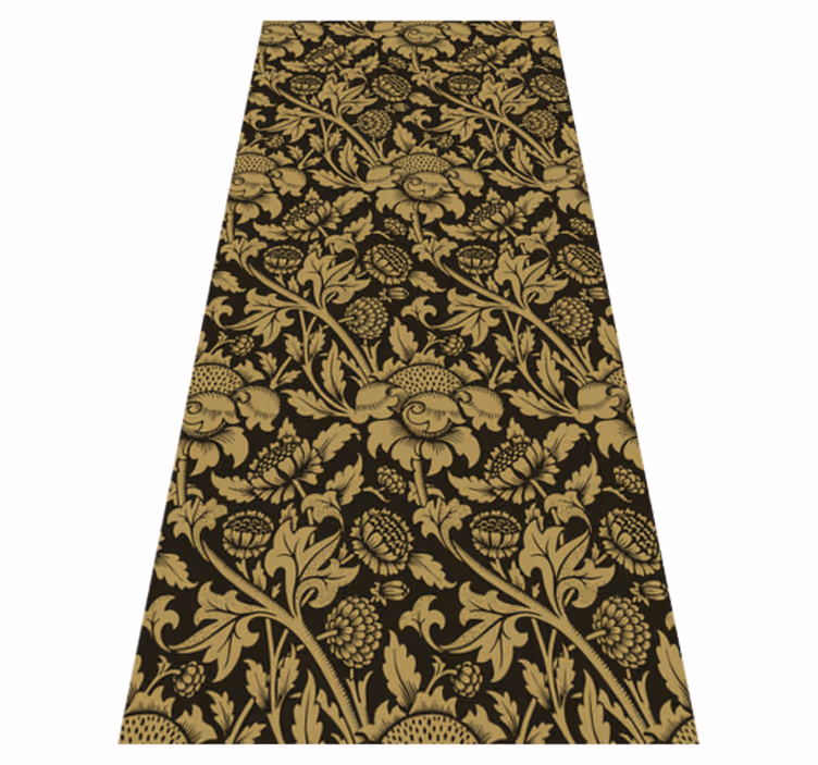 Tapete vinílico vintage com padrão floral francês - TenStickers