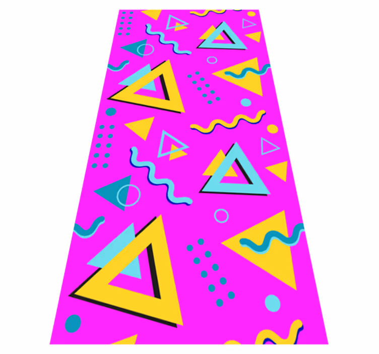 Tapete vinílico vintage formas geométricas anos 80 - TenStickers