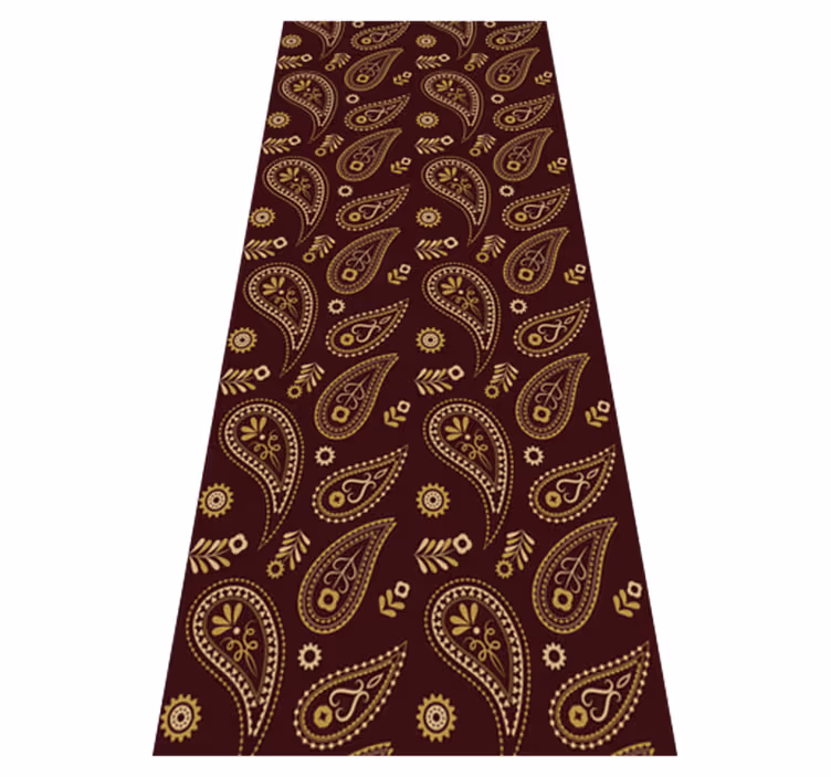 Tapete vinílico vintage com padrão indiano clássico - TenStickers