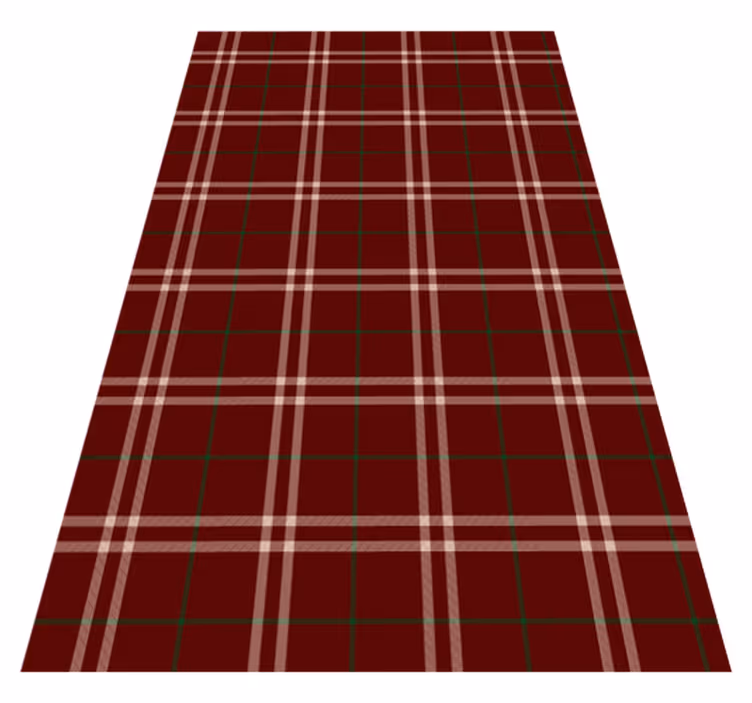 Tapete vinílico vintage com estampa de ladrilho gingham - TenStickers