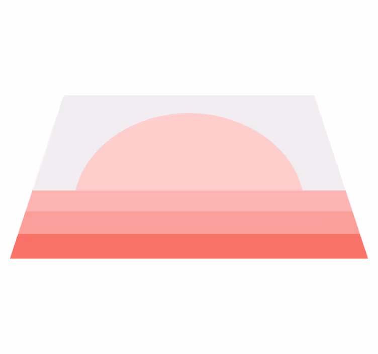 Tapete vinílico vintage pôr do sol rosa dos anos 70 - TenStickers