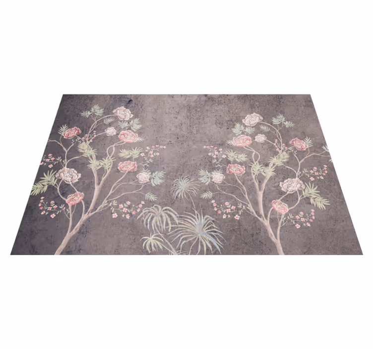 Tapete vinílico vintage árvore de rosas vintage - TenStickers