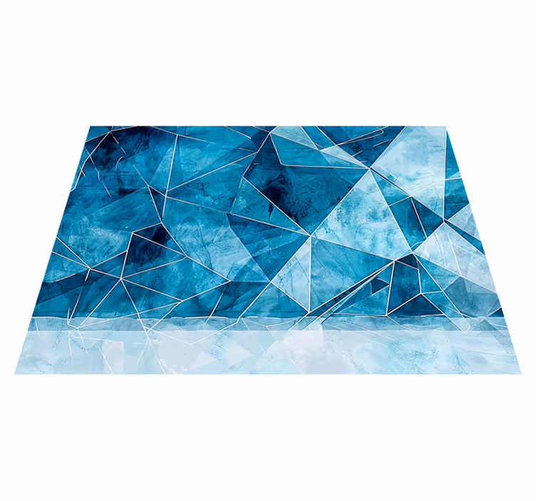 Tapete vinílico texturas azul fraturado - TenStickers