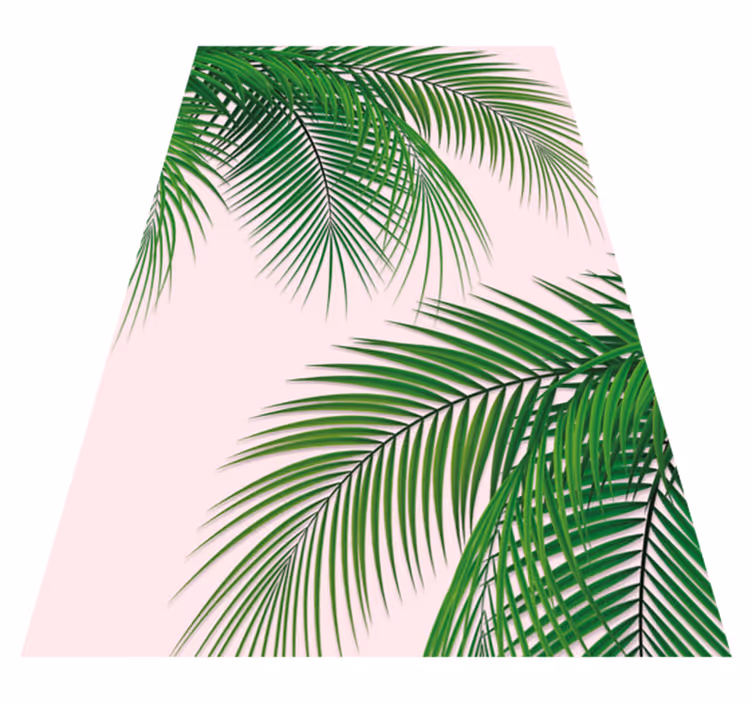 Tapete vinílico flores e plantas folha tropical - TenStickers
