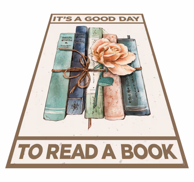 Tapete vinílico frases e textos livros - TenStickers