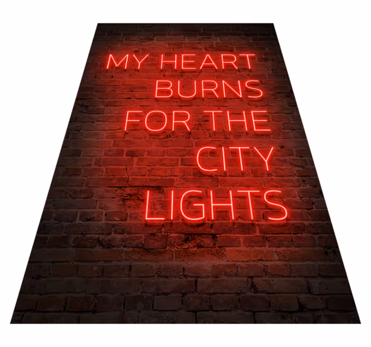 Tapete vinílico frases e textos em texto neon - TenStickers