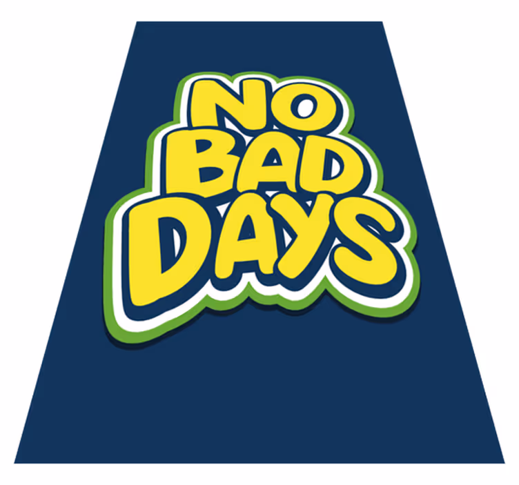 Tapete vinílico frases e textos jovem em dias ruins - TenStickers