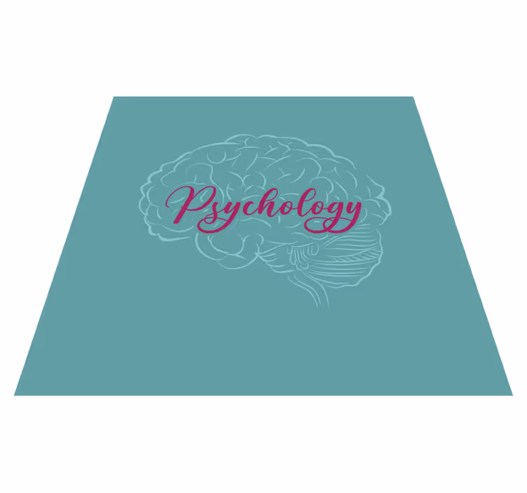 Tapete vinílico frases e textos psicologia cerebral - TenStickers