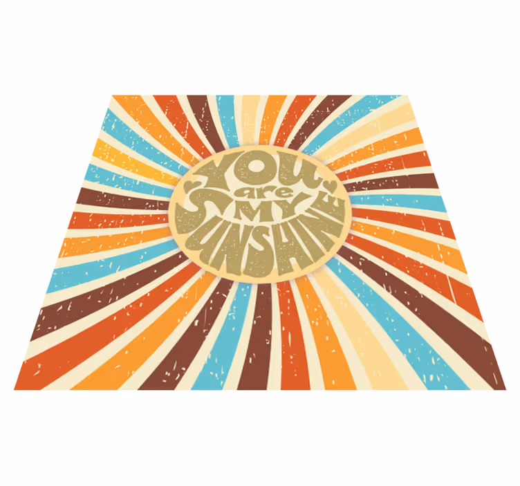 Tapete vinílico frases e textos você é meu sol - TenStickers