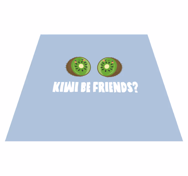Tapete vinílico frases e textos com kiwi engraçado - TenStickers