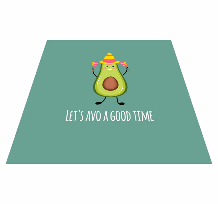 Tapete vinílico frases e textos com abacates engraçados - TenStickers