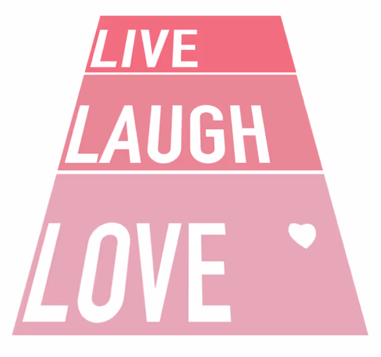 Tapete vinílico frases e textos citação simples rosa - TenStickers