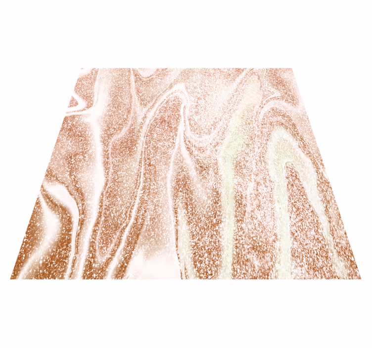 Tapete vinílico texturas efeito mármore rosa e dourado - TenStickers