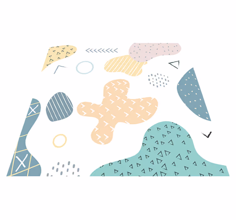 Tapete vinílico geométricas padrão geométrico grunge - TenStickers