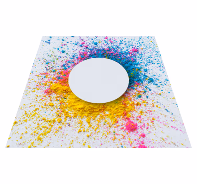 Tapete vinílico geométricas splash de círculos - TenStickers
