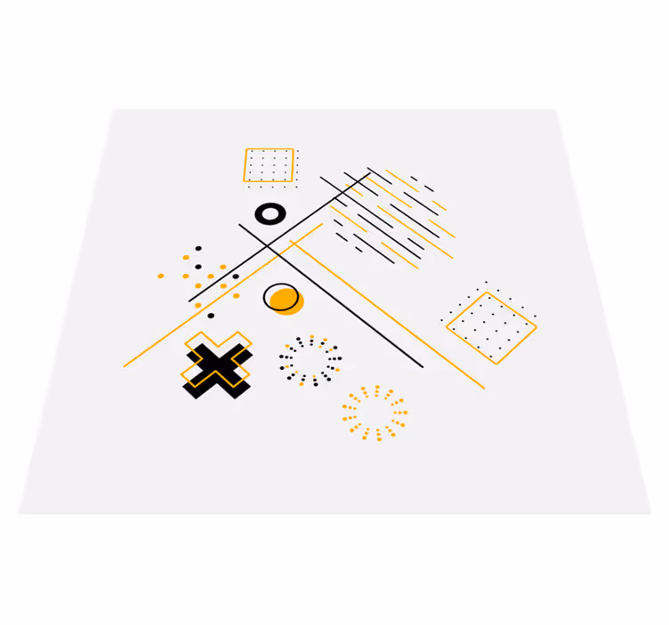 Tapete vinílico geométricas círculos concêntricos - TenStickers
