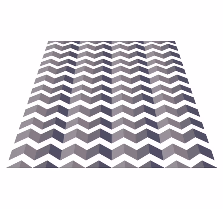 Tapete vinílico geométricas padrão zig zag preto e branco - TenStickers