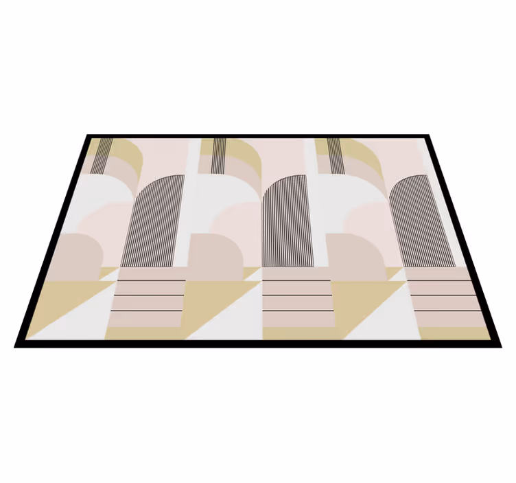 Tapete vinílico geométricas design urbano em cores pastel - TenStickers