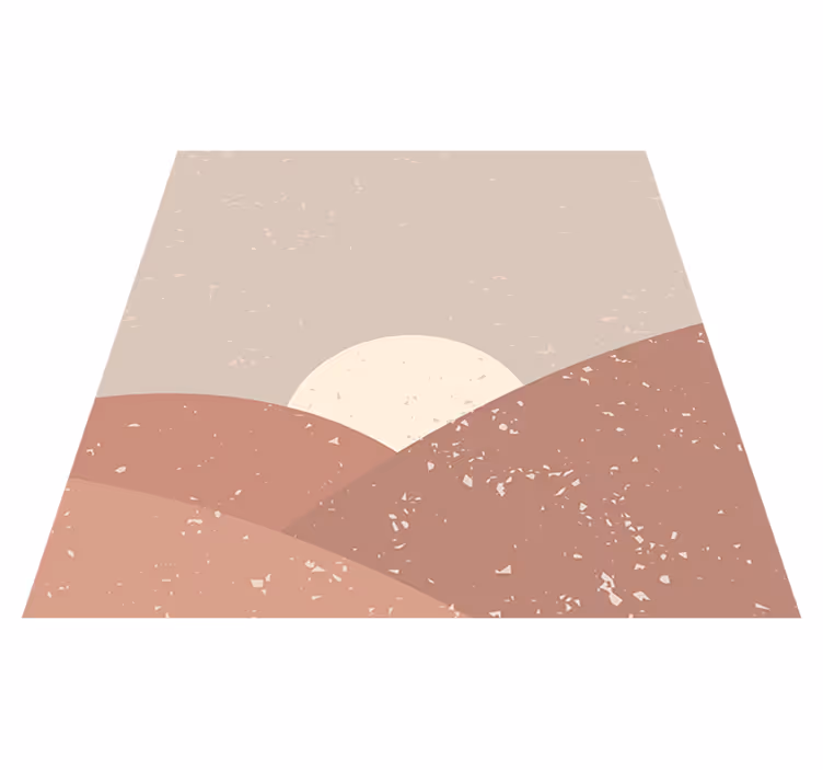 Tapete vinílico geométricas arte de parede amanhecer - TenStickers