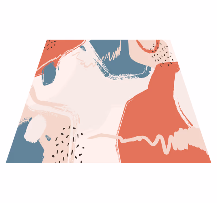 Tapete vinílico geométricas formas de arte abstrata - TenStickers