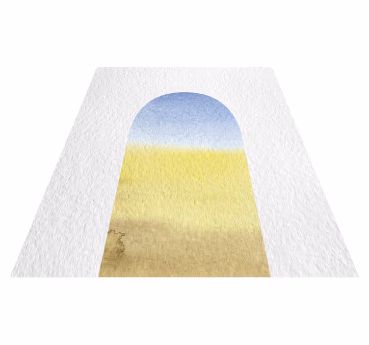 Tapete vinílico geométricas arco-íris aquarelado - TenStickers