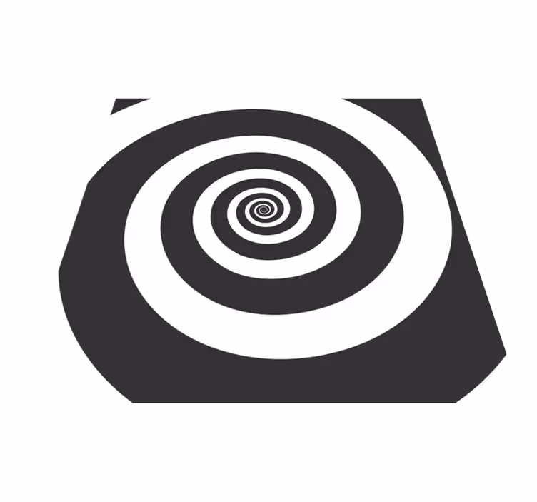 Tapete vinílico geométricas movimento espiral - TenStickers