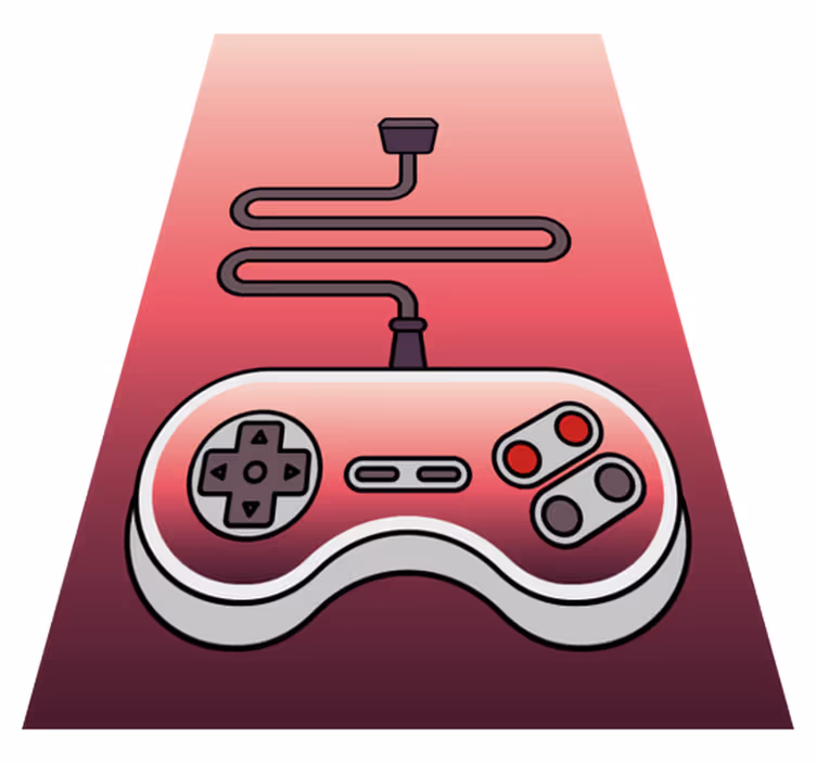 Tapete vinílico de jogos controle remoto infantil - TenStickers