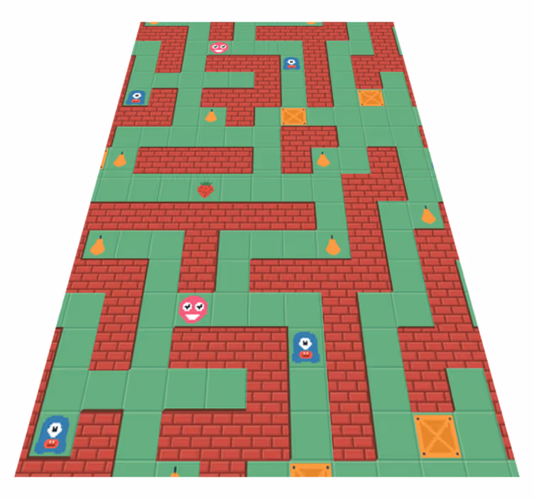 Tapete vinílico de jogos jogo do chupeta - TenStickers