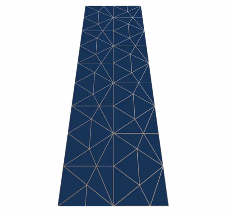 Tapete vinílico sala de estar prisma triangular geométrico - TenStickers