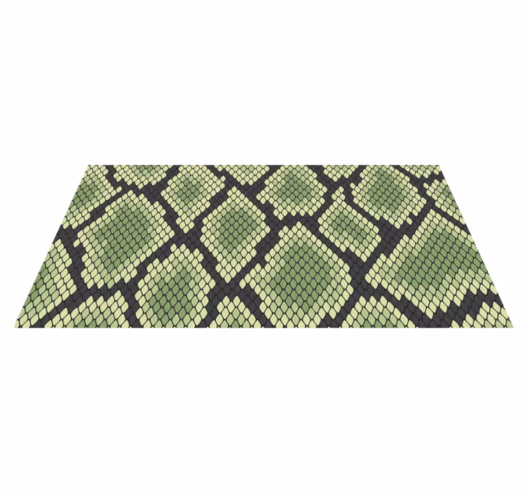 Tapete de vinil com estampa de pele de cobra verde - TenStickers