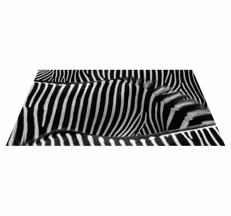 Tapete de vinil com estampa animal de pele de zebra - TenStickers