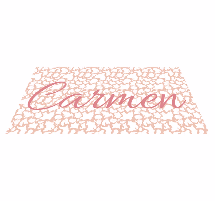 Tapete de vinil com estampas de animais personalizado rosa - TenStickers