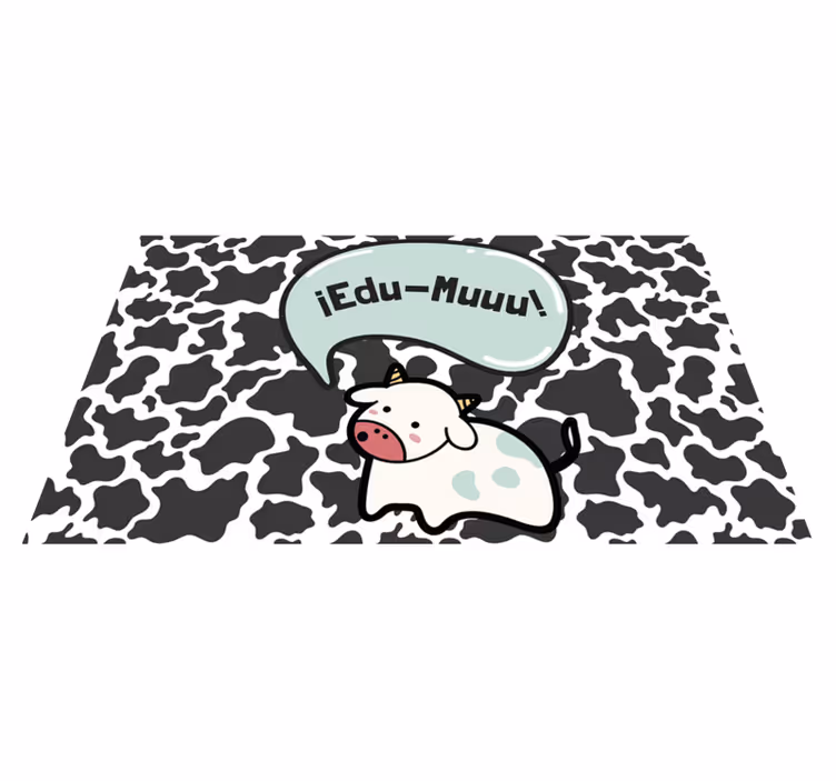Tapete de vinil personalizado vaquinha com nome - TenStickers