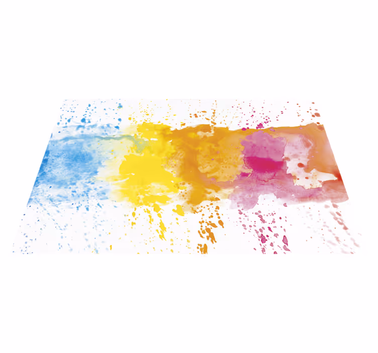 Tapete de vinil moderno de respingo aquarela - TenStickers