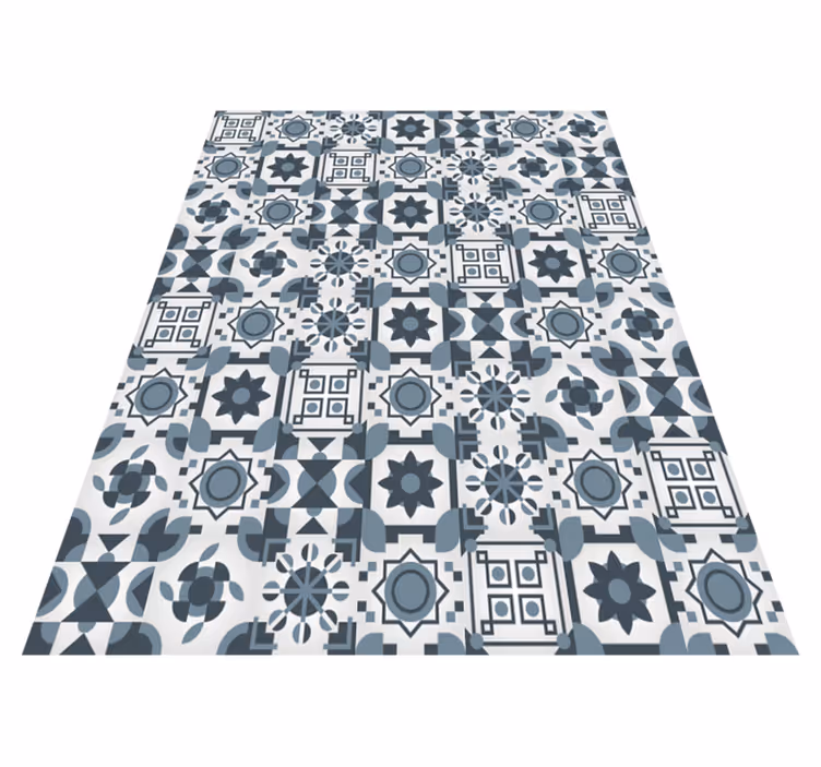 Tapete de vinil de azulejos tons de cinza - TenStickers