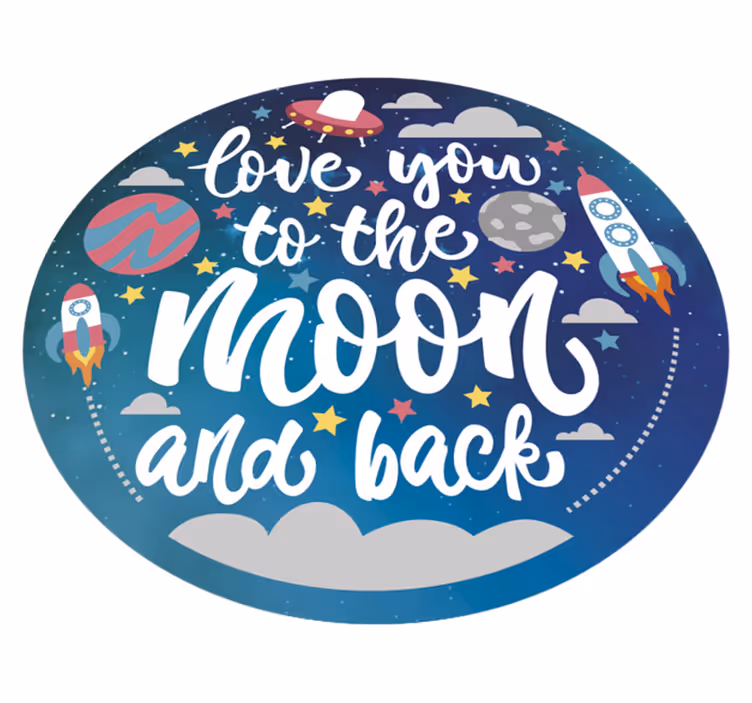 Tapete vinílico frases e textos design circular celestial - TenStickers