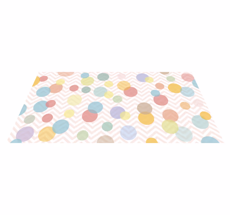 Tapete de vinil para bebés Bolinhas tons pastel  - TenStickers