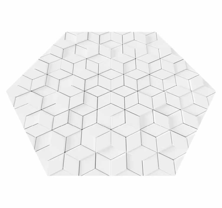 Tapete de vinil geométrico Efeito de relevo - TenStickers