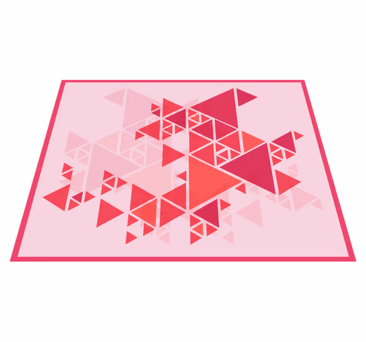 Tapete de vinil triângulos modernos rosa - TenStickers