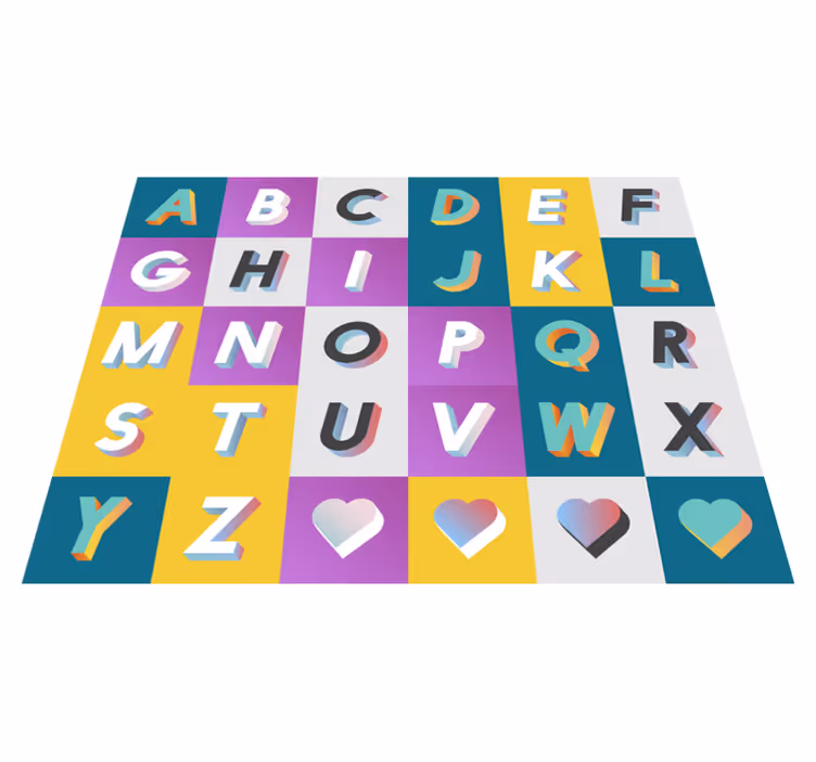 Tapete de vinil moderno alfabeto - TenStickers