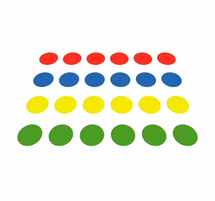 Maravilhoso tapete de vinil  jogo twister - TenStickers