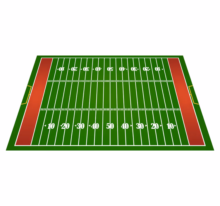 Tapete de vinil campo de futebol americano - TenStickers