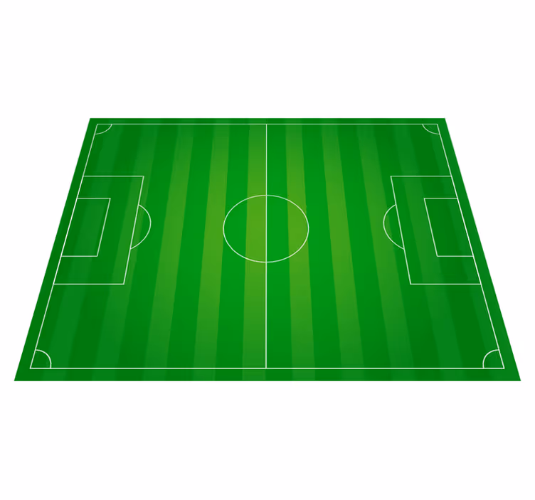 Tapete vinílico juvenil Campo de futebol - TenStickers