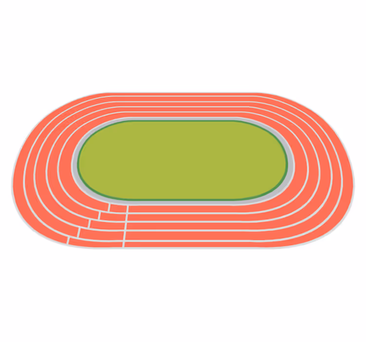 Tapete de vinil para jovens atletismo  - TenStickers
