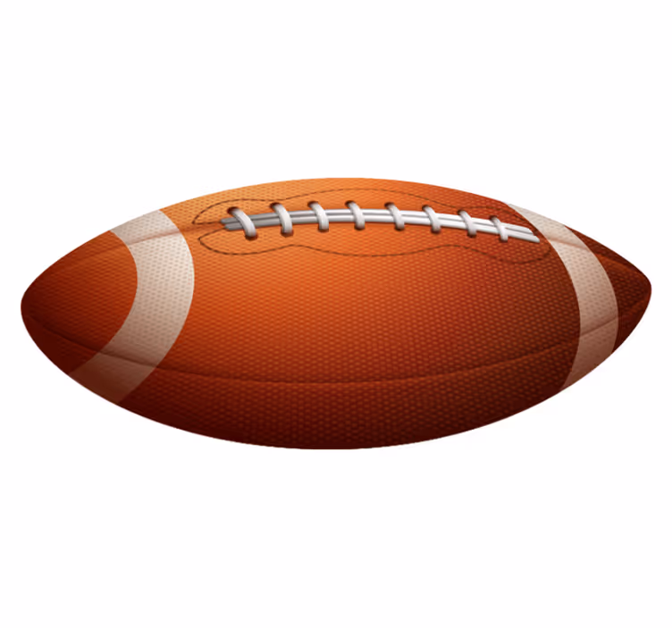 Tapete de vinil juvenil de bola de futebol americano - TenStickers