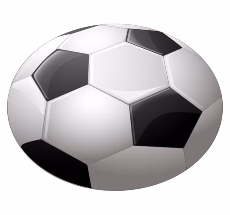 Impressionante tapete vinílico juvenil bola de futebol - TenStickers