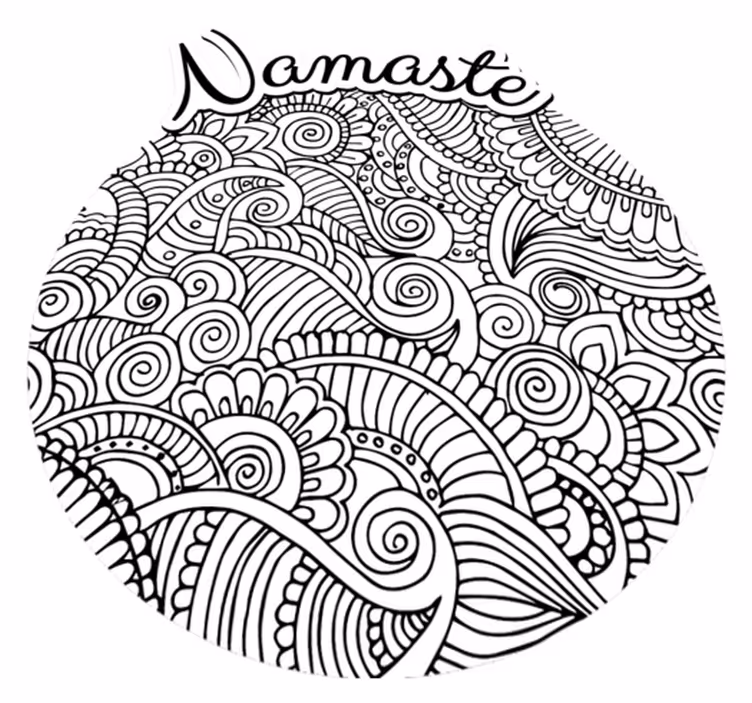 Tapete de vinil de mandala namaste - TenStickers