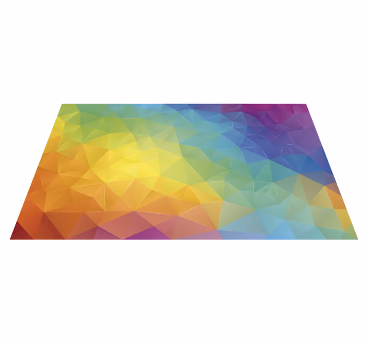 Tapete de vinil de mosaico arco-íris - TenStickers
