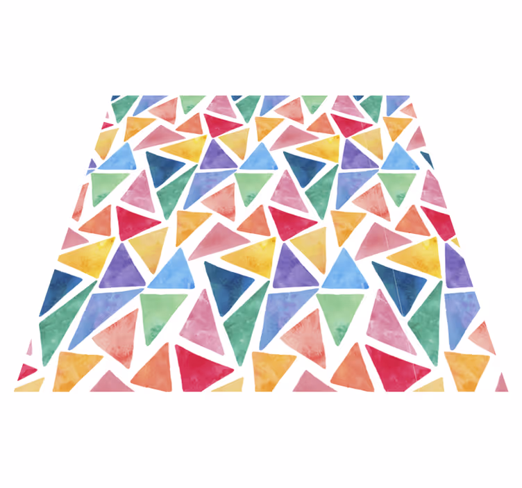 Mosaico triângulos tapete de vinil pastel - TenStickers