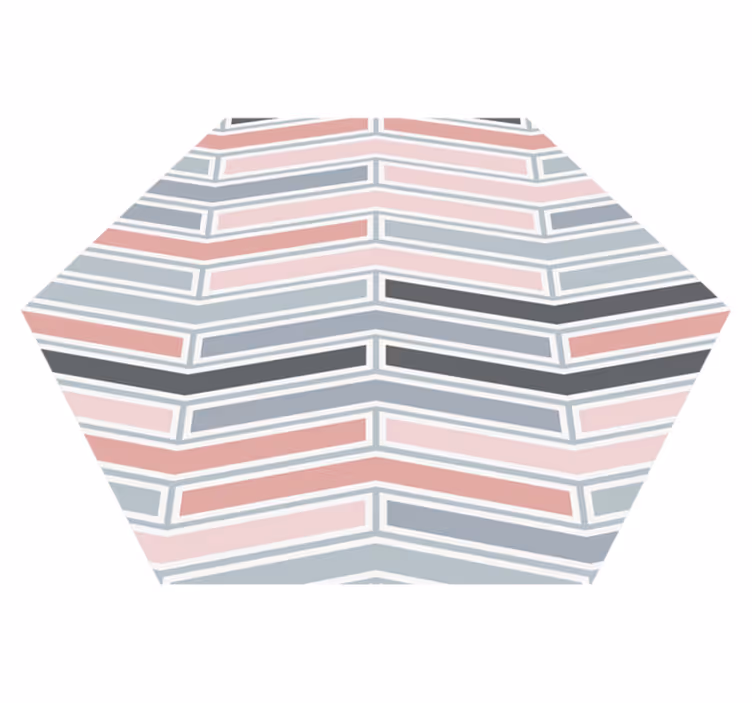 Tapete vinílico geométricas padrão linear geométrico - TenStickers